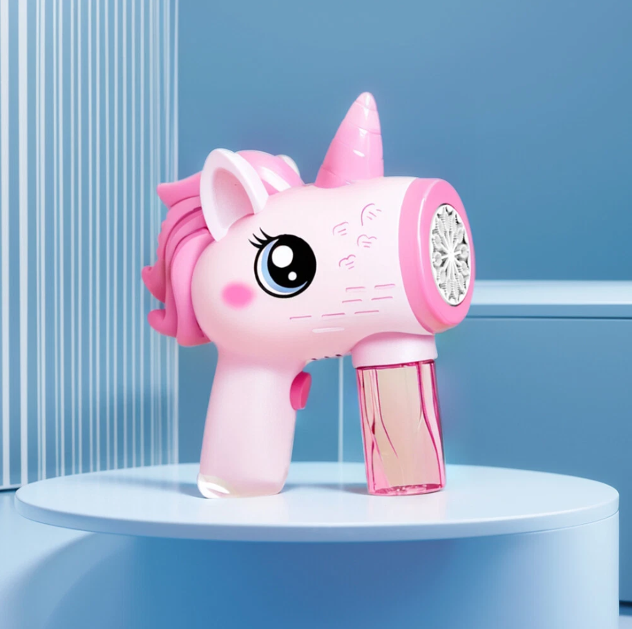 Electric Unicorn Colorful Bubble Gun