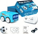 KidoKraze Magic Mini Bus 5-in-1 Smart RC Football Toy with colorful design and remote control features for kids playing fun.