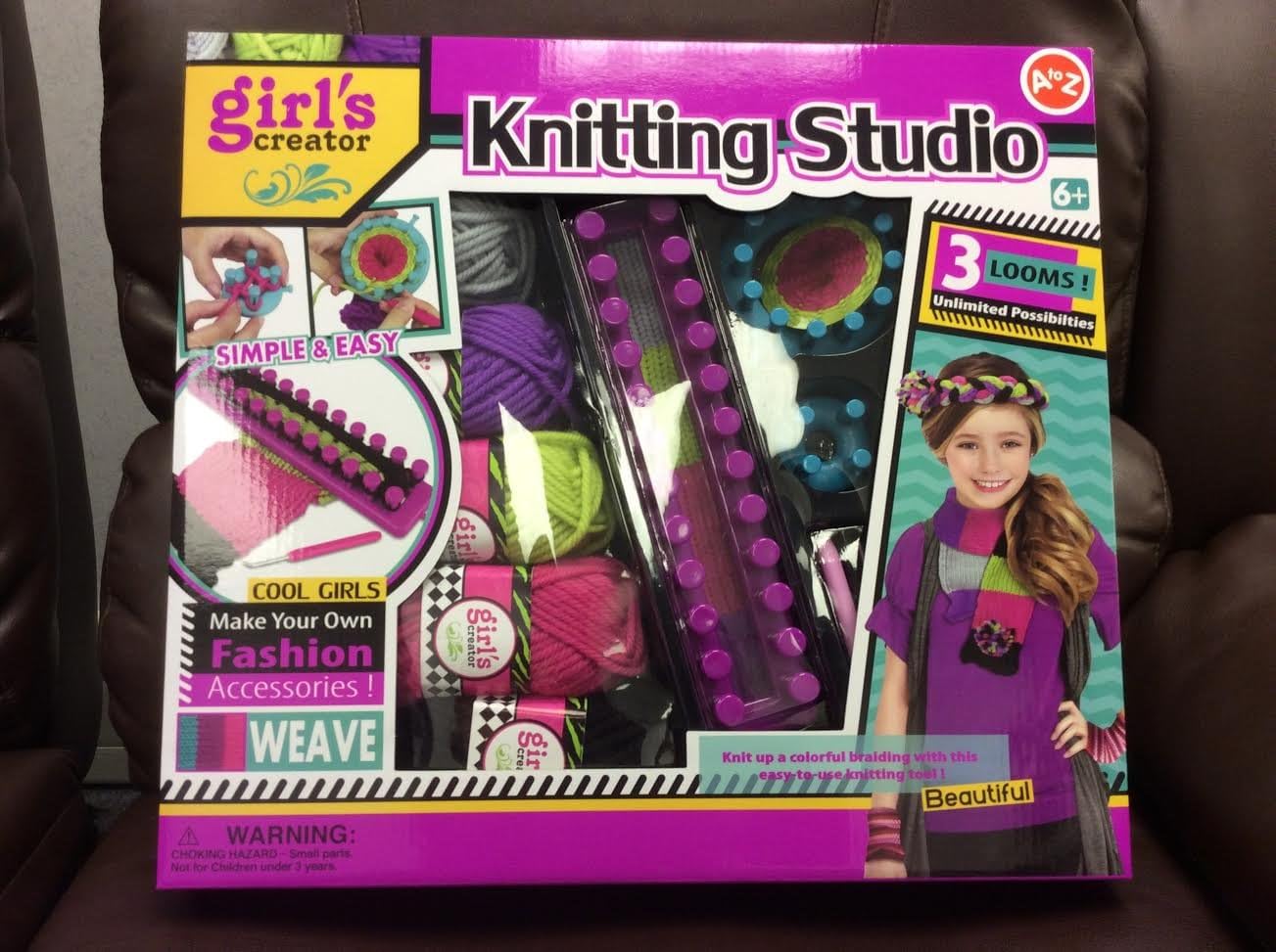 Girl's Creator Knitted Scarf Toy