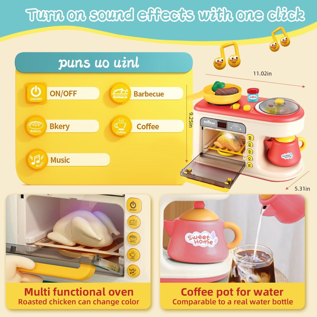 Kids Pretend Play Breakfast Cooking Machine