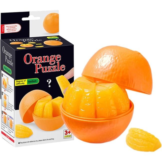 3D Orange Shape Funny Puzzle Toy