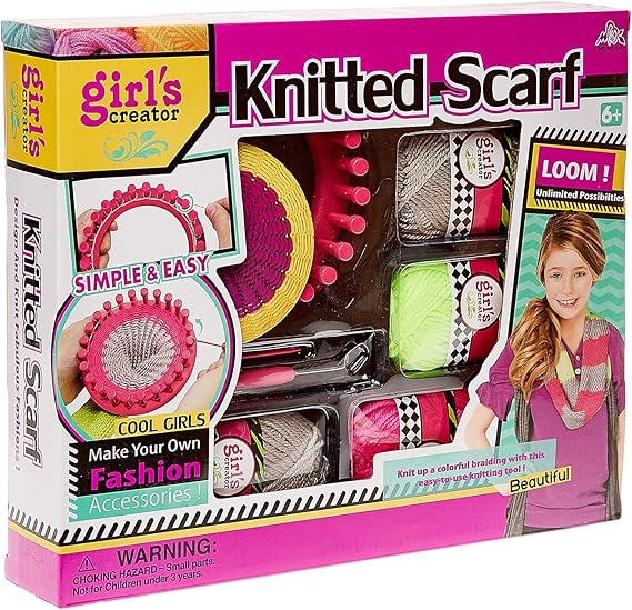 Girl's Creator Knitted Scarf Toy