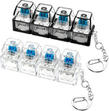 Mechanical Keyboard Clicker Keychain – LED Light & Sound Fidget Toy
