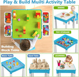 2-in-1 Creative Building Blocks Table (103 Pcs)