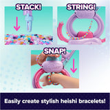 KidoKraze DIY bracelet maker machine kit for kids with colorful beads and tools for creating custom friendship bracelets