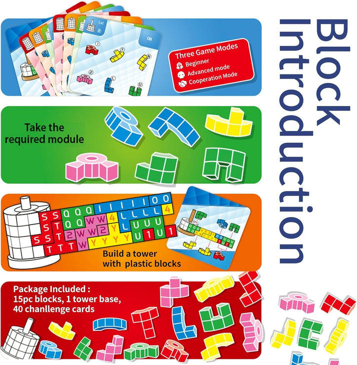 3D Ketamino Cubic Tower Puzzle