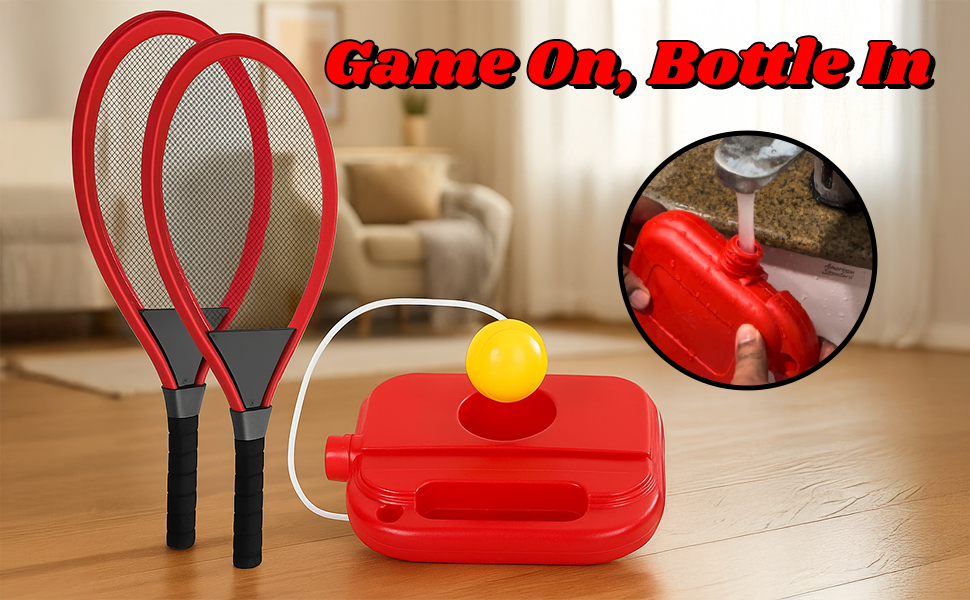3-in-1 Kids Outdoor Sport Set - Tennis and Badminton Trainer