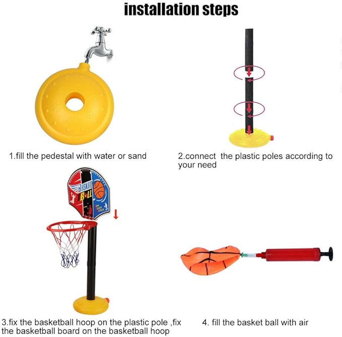 Adjustable Kids Basketball Hoop Stand - KidoKraze