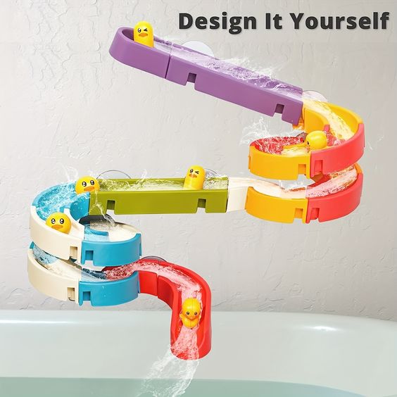 Baby Bath Track Toy with Duck & Balls - KidoKraze