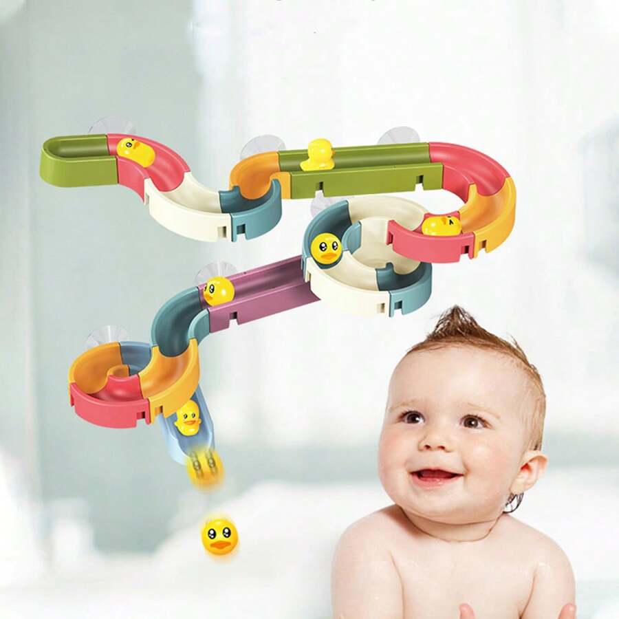 Baby Bath Track Toy with Duck & Balls - KidoKraze