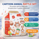 6Pcs Premium Baby Briefcase Rattles & Teether Set