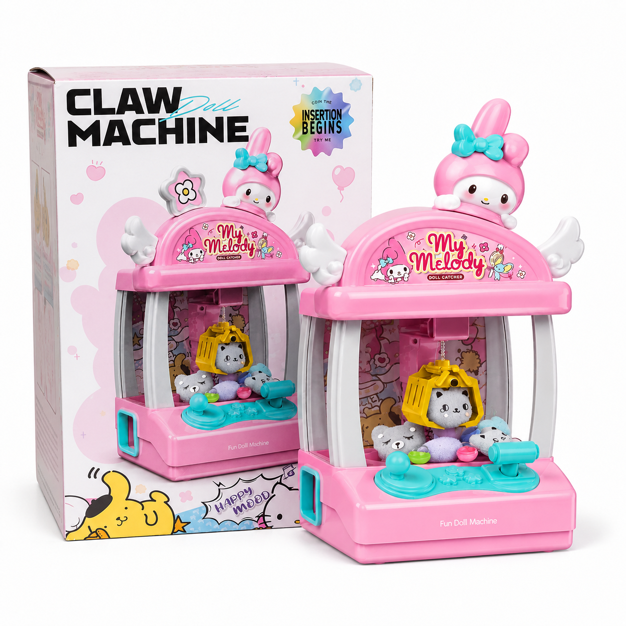 Kids Claw Machine toy by KidoKraze with colorful joystick, buttons, and a playful claw mechanism for children to simulate arcade gaming.