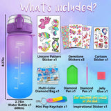 Product Title: DIY Unicorn Water Bottle Decoration Kit for Girls STEM Art and Craft Set with Rhinestone Stickers