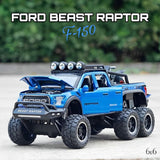 Diecast Model Ford Raptor F150 6x6