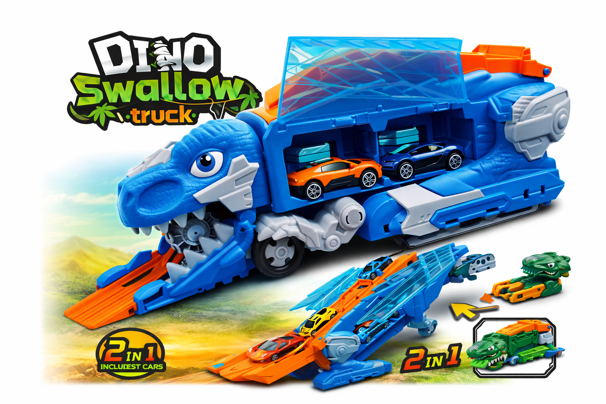 2 in 1 Foldable Dinosaur Truck
