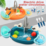 Electric Dishwasher Kitchen Sink Toy - KidoKraze