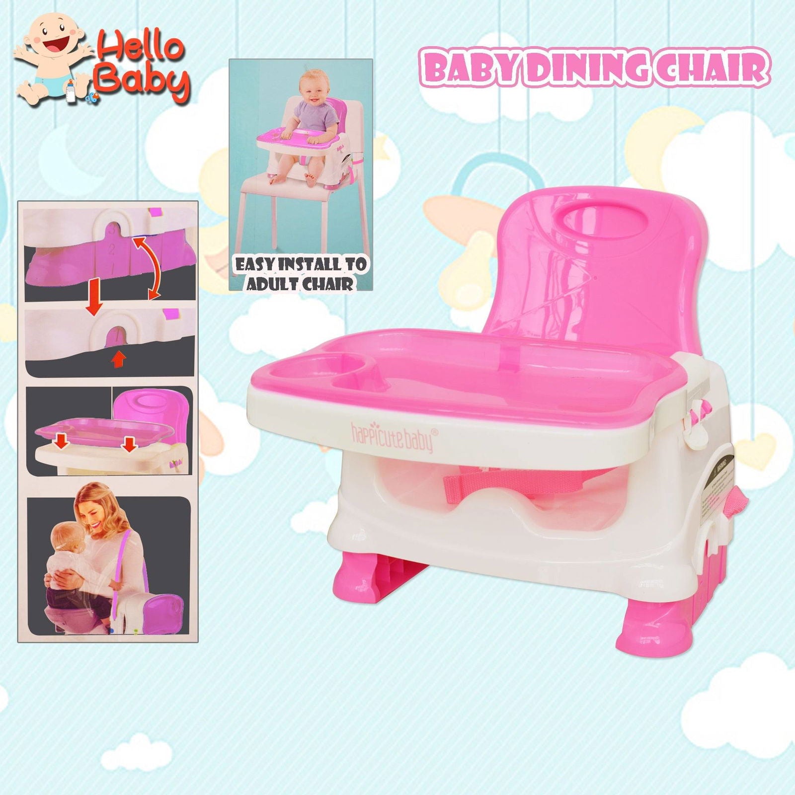 Ever Green Portable Baby Feeding Chair - KidoKraze