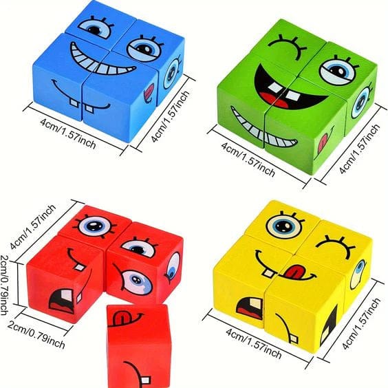 FUN FACE CHANGING RUBIKS CUBE - KidoKraze