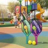 2-Player Kids Pickleball Game Set  Lightweight Paddles & Balls