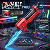 Lightning Folding Knife Blaster Toy with Soft Foam Bullets