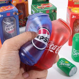 Mini Soda Can Squishy Toy - Soft Stress Reliever & Squeeze Toy