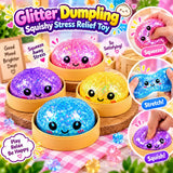 Viral Dumpling Glitter Squishy-Pack of 1