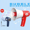 Multifunctional Megaphone Bubble Blower Toy with Voice Recorder & Music
