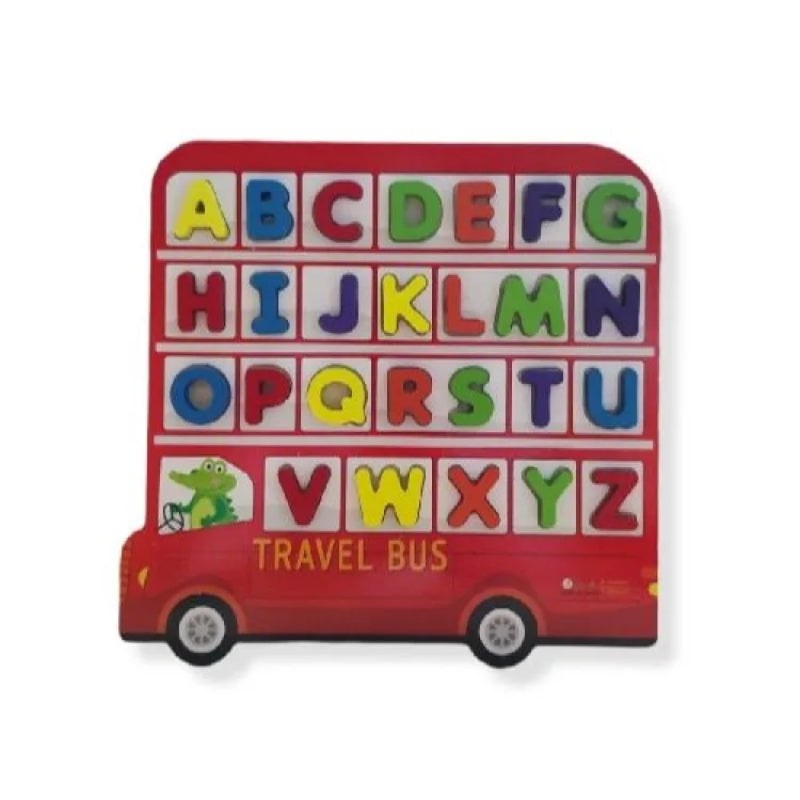 3D Educational Alphabet Travel Bus Toy