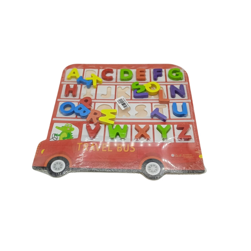 3D Educational Alphabet Travel Bus Toy