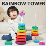 Spin Again Rainbow Tower For Kids
