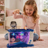 Interactive Bubble Fish Tank Toy with Magnetic Fishing Rod