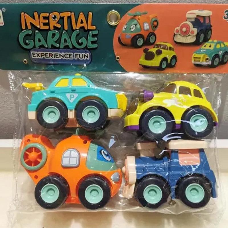 Intertial garage Car Set - KidoKraze