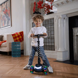 Premium 3-Wheel Foldable Kids Scooter with RGB Rainbow LED Deck & Flashing Wheels