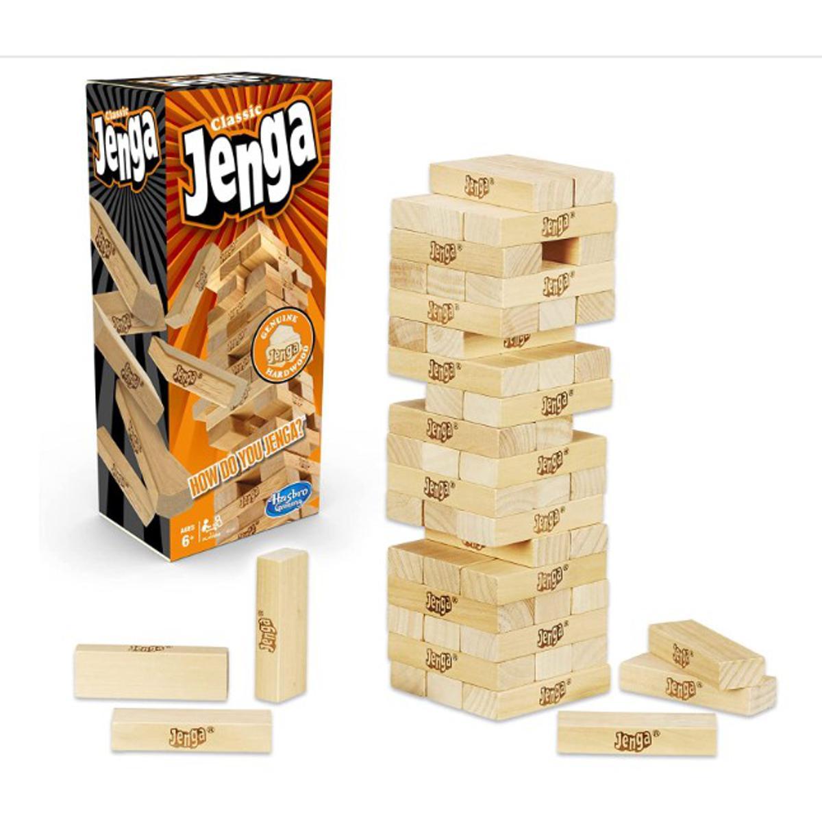 Jenga Classic Game with hardwood Blocks - KidoKraze