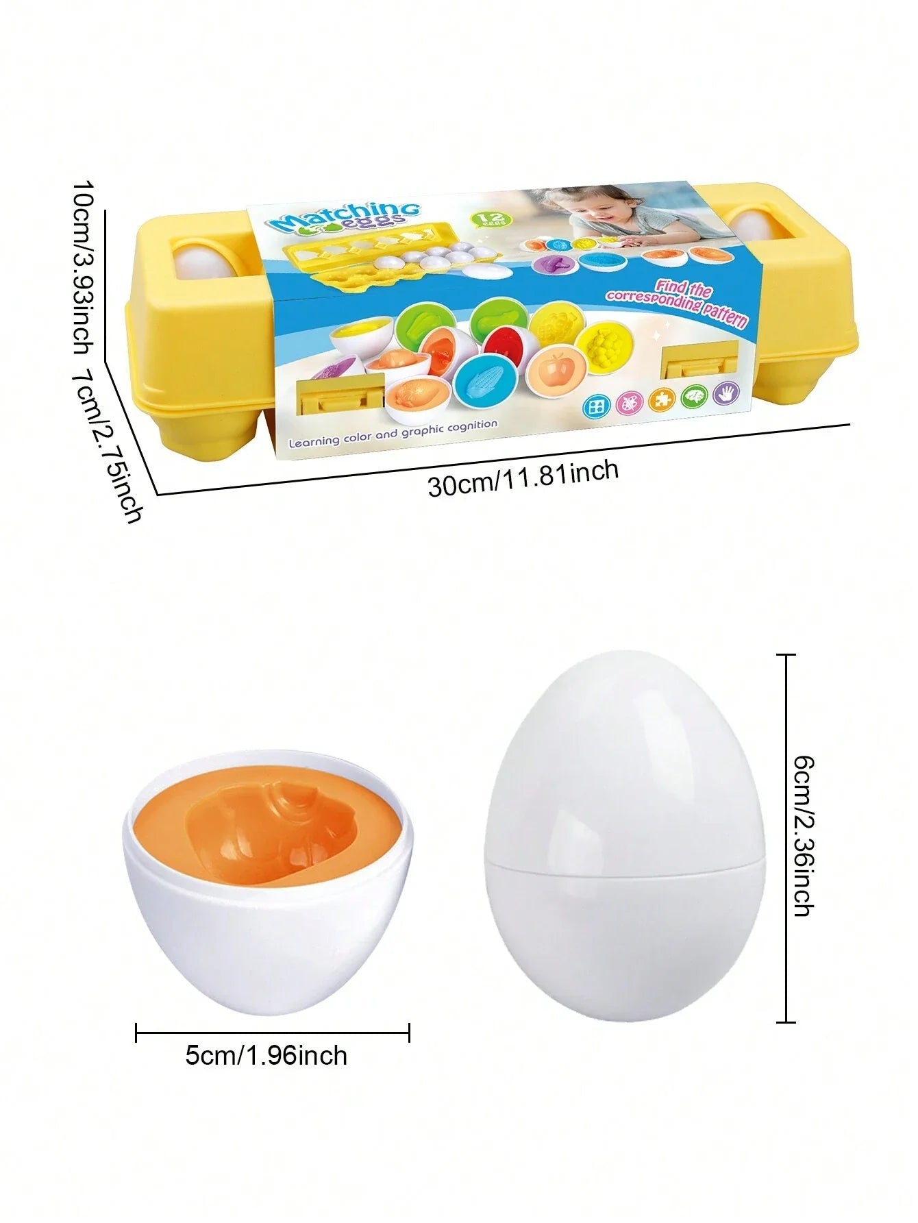 Montessori Smart Eggs Puzzle Matching - KidoKraze