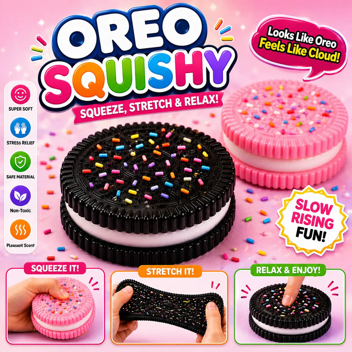 Oreo Style Cookie Squishy-Pack of 1