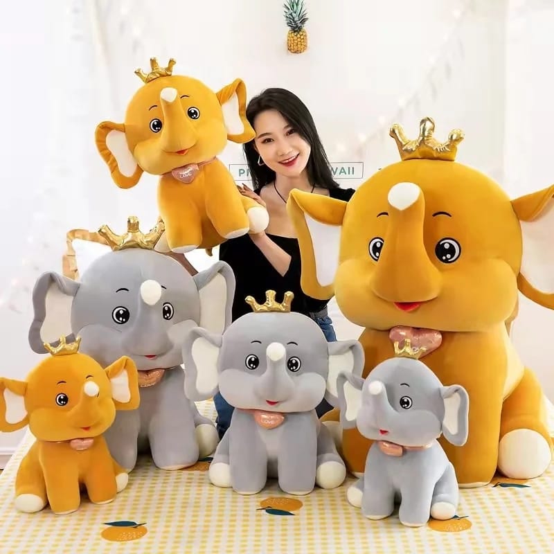 Plush Elephant Stuff Toy For Kids - KidoKraze