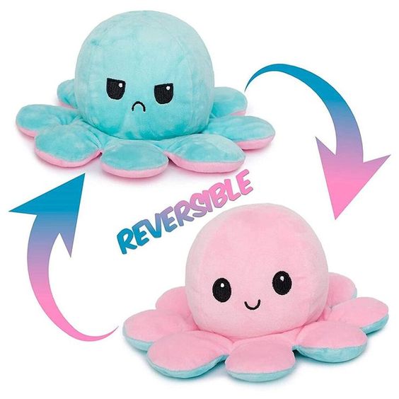 Reversible Octopus Plush Toy - KidoKraze