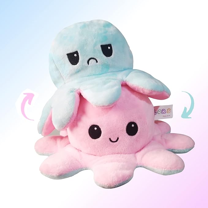 Reversible Octopus Plush Toy - KidoKraze