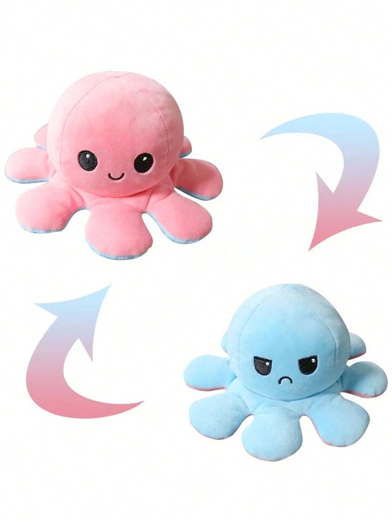 Reversible Octopus Plush Toy - KidoKraze