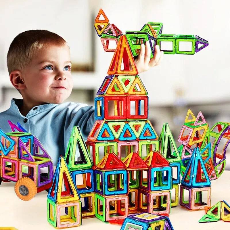 Transparent Magnetic Tiles Building Blocks - KidoKraze