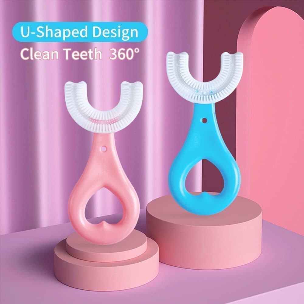 U-shaped Toothbrush For Toddlers & Kids - KidoKraze