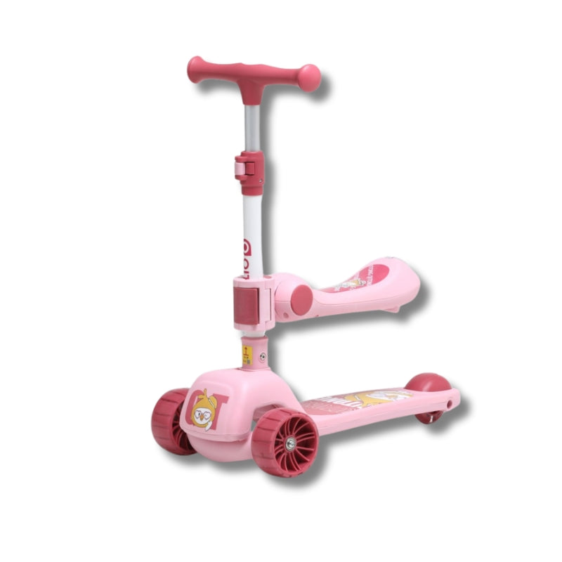 Baby Kids Scooty wheel outdoor 3 wheels 2 in 1 kick and foot scooty