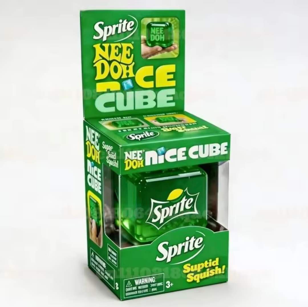 KidoKraze Nee Doh Nice Cube sensory squeeze stress toy with colorful, textured surface for stress relief and sensory play.