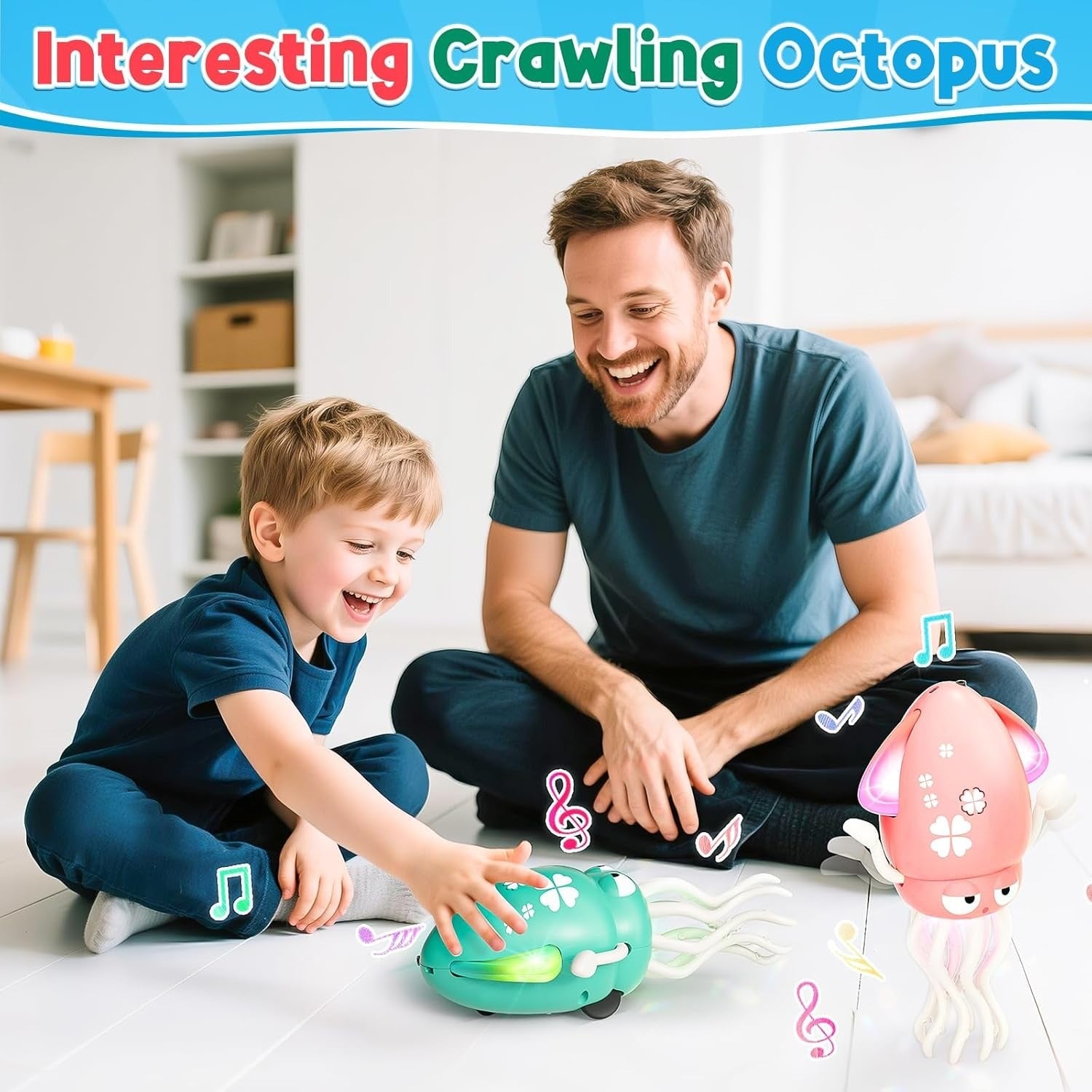 USB Rechargeable Dancing Octopus Baby Toy