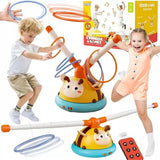 2-in-1 Musical Jump & Ring Toss Game Set for Kids