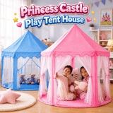 KidoKraze princess castle play tent for girls, featuring colorful castle design with windows and a door for imaginative play.