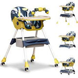 Convertible Station with Interactive Toy Bar & Locking Wheels