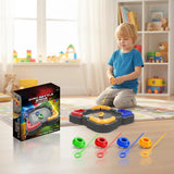 Gyro Battle Arena – High-Speed Spinning Top Game Set with Multi-Level Ramp