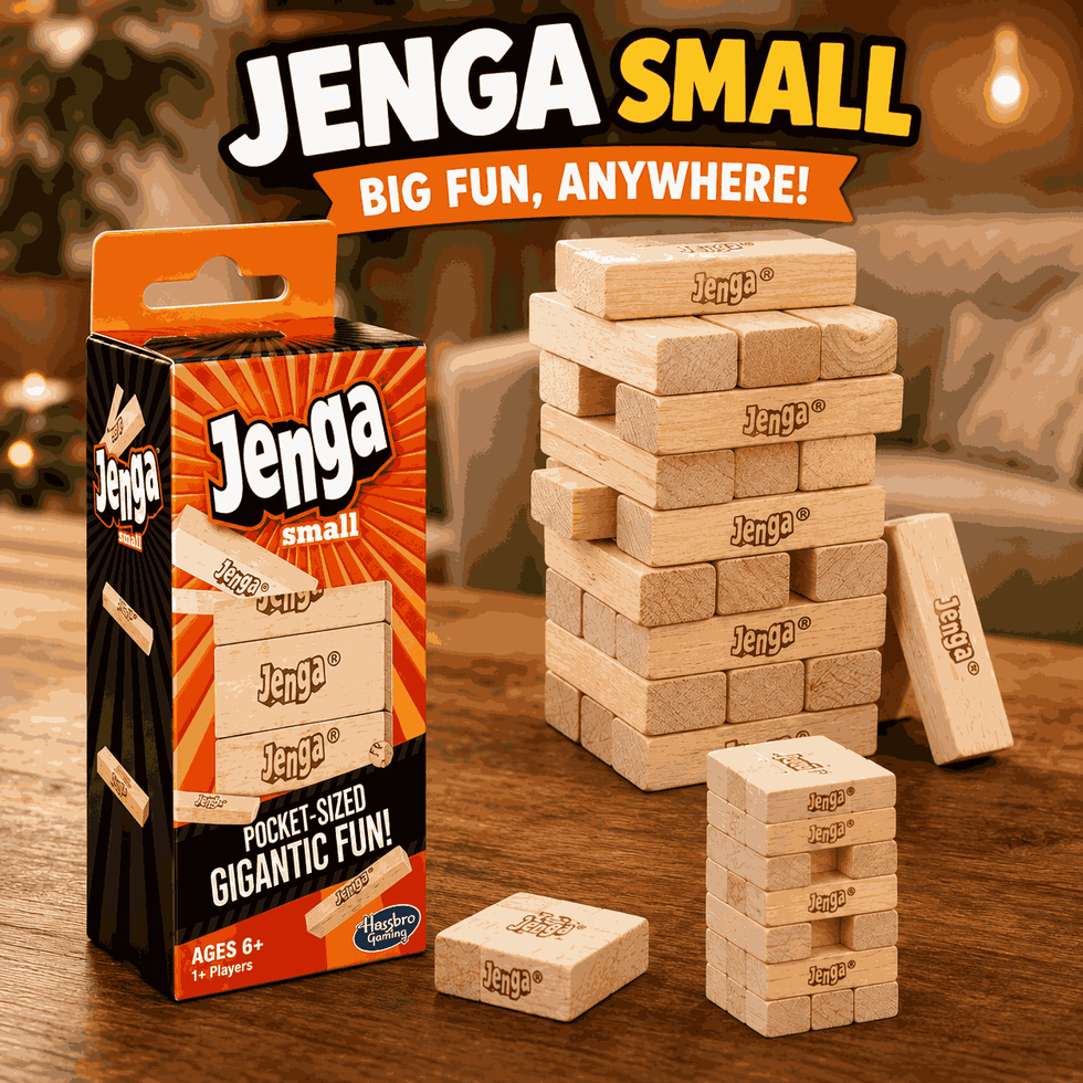 Jenga Classic Game with hardwood Blocks